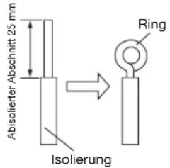 HAIER AC60FS1ERA - Anschluss der Kabel an die Klemmen - 1