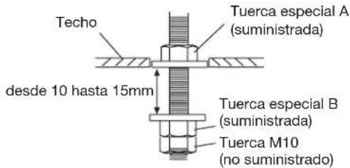 HAIER AC36ES1ERA - Perforación del techo y fjación de los pemos de suspENSION - 1