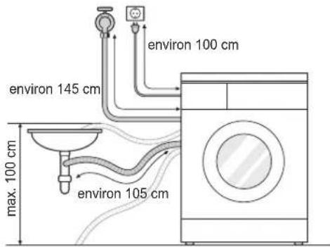 LG FH2U2HDN1 - Installation du tuyau de vidange - 1