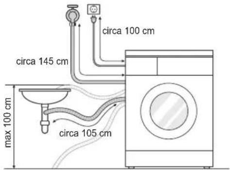 LG FH2U2HDN1 - Installazione del tubo di scarico - 1