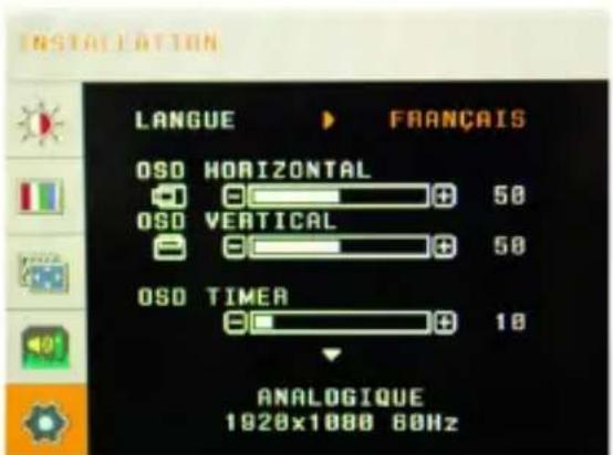 ZALMAN TM270VALED - Menu d'établissement d'écran LED - 6