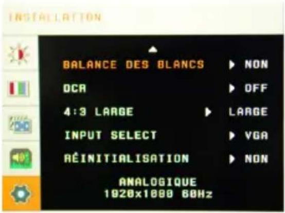 ZALMAN TM270VALED - Menu d'établissement d'écran LED - 5