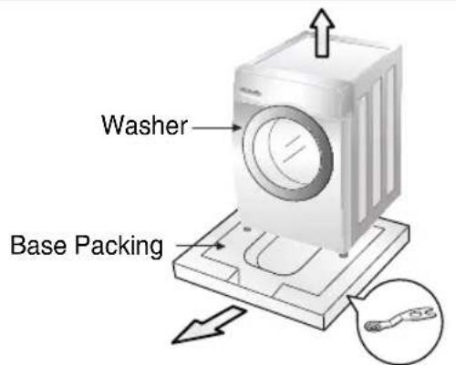 LG F14A8QDA - ■ Removing packing - 1
