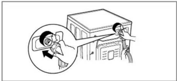 LG F14A8QDA - Step3: Connect hose to washer - 1