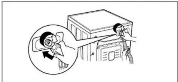 LG F14A8QDA - Etape 3: Raccordez le tuyau au lave-linge. - 1