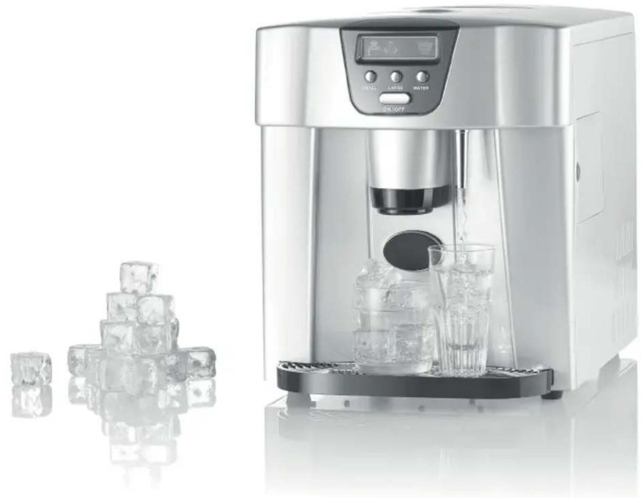 Rosenstein & Söhne EWS2300 - Machine à glaçons "EWS-2300" avec fontaine à eau froide - 1