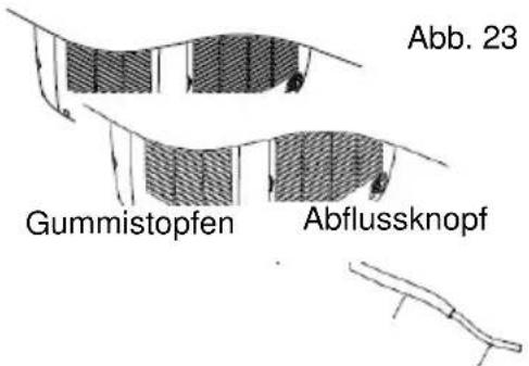 Abb. 23 Gummistopfen Abflussknopf