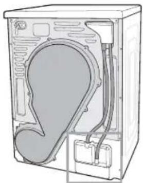 SAMSUNG DV90F5E6HGW - ANSCHLIESSEN DES ABWASSERSCHLAUCHS - 1