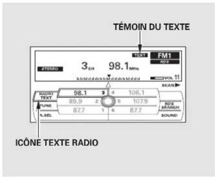 Honda Accord (2009) - Affichage du texte de la radio - 1