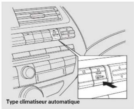 Honda Accord (2009) - Désembueur de la lunette arrière - 2