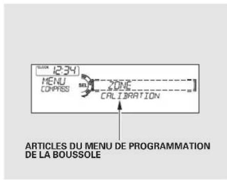 Honda Accord (2009) - Étalonnage de la boussole - 2