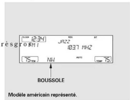 Honda Accord (2009) - Étalonnage de la boussole - 1