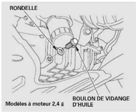 Honda Accord (2009) - Changement de l'huile et du filtre - 1