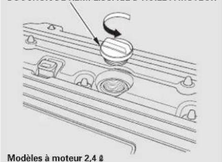 Honda Accord (2009) - Ajouter de l'huile à moteur - 1