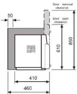 Merrychef microcook HD1425 - LOCATION AND POSITIONING - 3