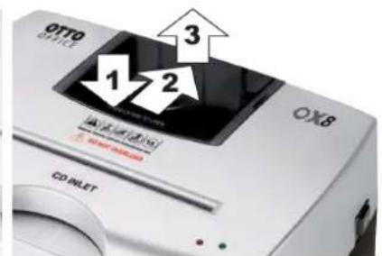 OTTO OX8 - Conseils de retrait du conteneur CD - 1