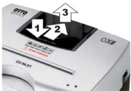 OTTO OX8 - Vypinanie skartovacieho stroja - 2