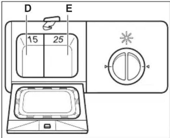 ELECTROLUX ESF2400OK - Napljenie dávkovača umývacieho prostriedku - 3