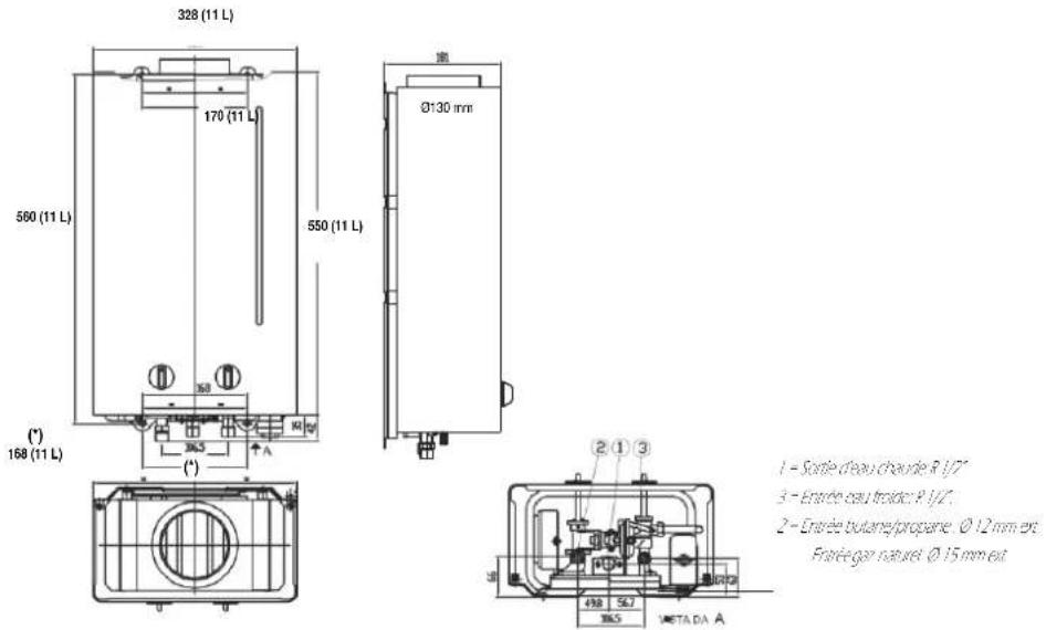 COINTRA Optima 11 D - CHAUFFE-EAU SANS VOYANT LUMINEUX - 1