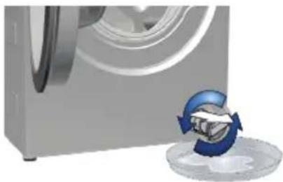 BEKO WMY 71233 LMB3 - Pour évacuer l'eau lorsque l'appareil n'est pas doté d'un tuyau de vidange en cas d'urgence: - 2
