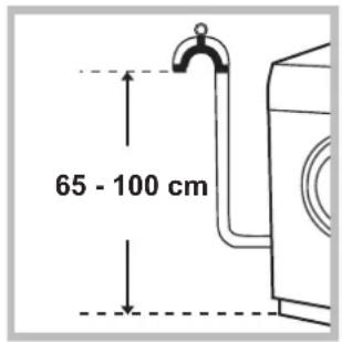 INDESIT IWD 71051 C ECO - Connecting the drain hose - 1