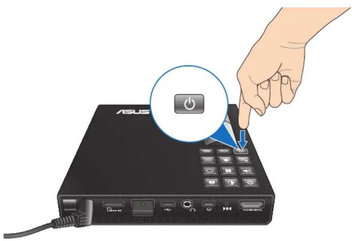 ASUS P2M - Appuyez sur le bouton Marche/Arrêt. - 1