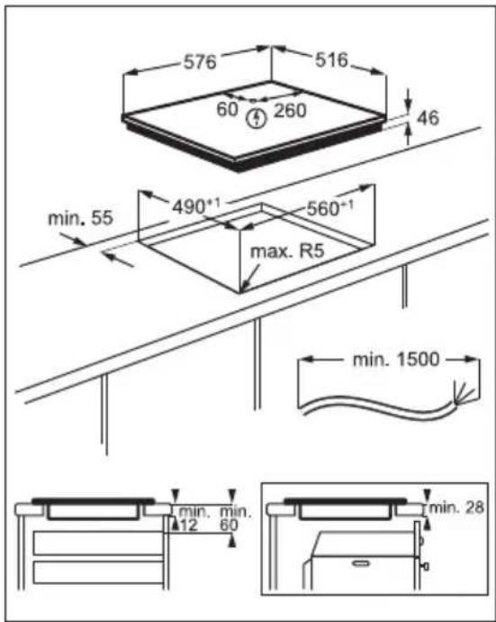 AEG IKE64450XB - Montering - 2