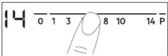 AEG IKE64450XB - The heat setting - 1