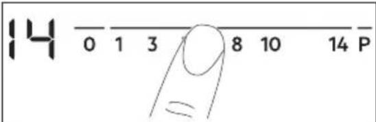 AEG IKE84441XB - The heat setting - 1
