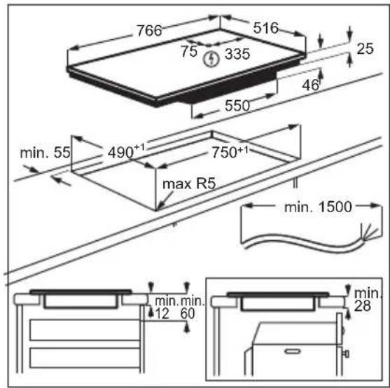 AEG IKE84441XB - Montering - 2