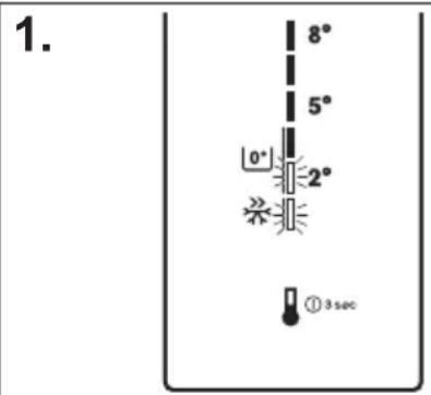 ELECTROLUX EN3390MOX - Regular a temperatura para 0^ C no compartmento NaturaFresh 0^ - 1