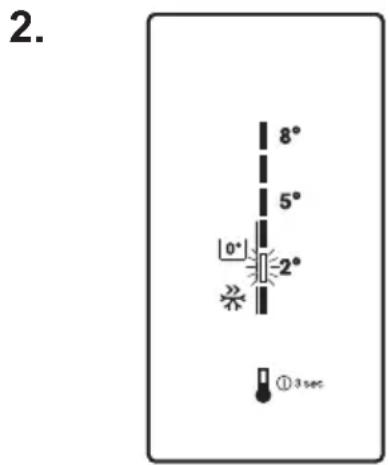 ELECTROLUX EN3390MOX - Regular a temperatura para 0^ C no compartmento NaturaFresh 0^ - 2