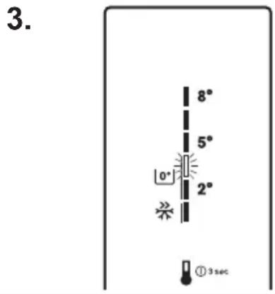 ELECTROLUX EN3390MOX - Regular a temperatura para 0^ C no compartmento NaturaFresh 0^ - 3