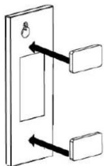 ABUS FUBE35001A - Montage avec pastilles adhésives - 1