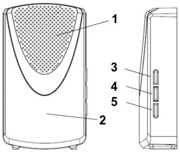 ABUS FUBE35001A - Carillon (de porte) sans fil FUSG35010 - 1