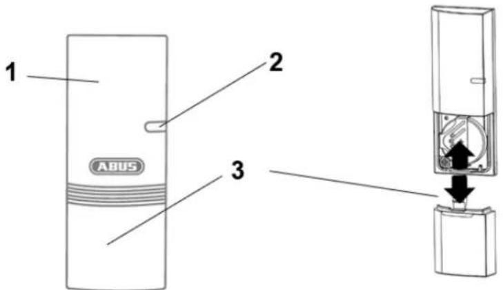 ABUS FUBE35001A - Détector de vibrations FUEM35000 - 1