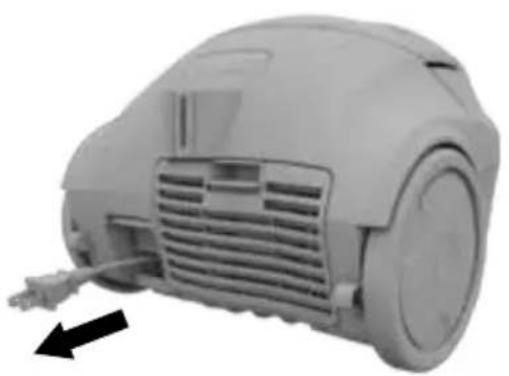 DIRT DEVIL Express Bagged Canister - Utilisation et rangement du cordon - 1