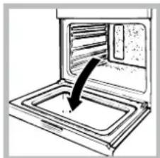 HOTPOINT FT 820.1 IXHA S - Cleaning the oven door - 1