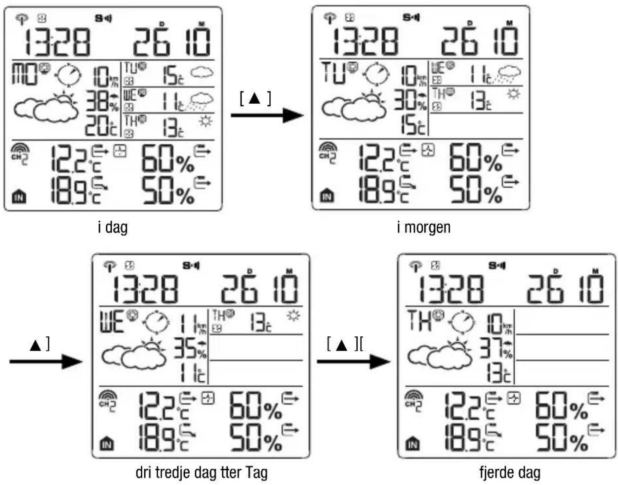 BRESSER 4CAST NGW - VISNING AF VEJRPROGNOSEN - 1