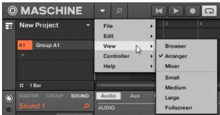 NATIVE INSTRUMENTS Maschine Jam - Modifier la taille de l'interface - 2