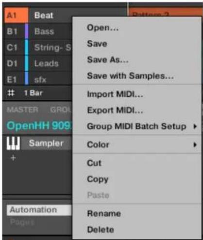 NATIVE INSTRUMENTS Maschine Jam - Menu Group - 1