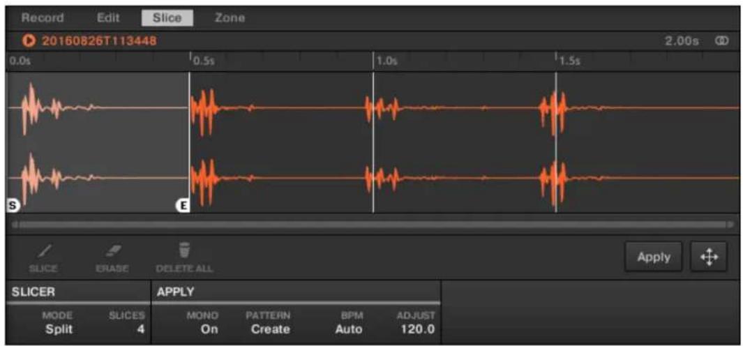 NATIVE INSTRUMENTS Maschine Jam - Ouvrir la page Slice - 1