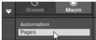 NATIVE INSTRUMENTS Maschine Jam - Ouvrir le panneau Pages dans l'Assignment Area - 2
