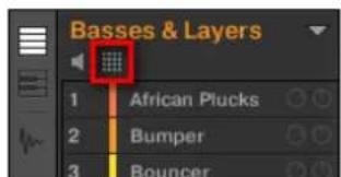 NATIVE INSTRUMENTS Maschine Jam - Sounds : Sound List ou Affichage Pad - 2