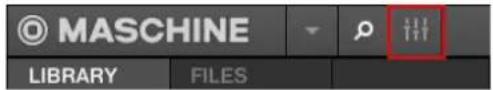 NATIVE INSTRUMENTS Maschine Jam - Configurer les entrées externes des Sounds en Affichage Mix - 1