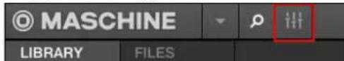 NATIVE INSTRUMENTS Maschine Jam - Configurer les sorties auxiliaires pour les Sounds et les Groups en Affichage Mix - 1