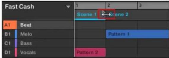 NATIVE INSTRUMENTS Maschine Jam - Ajuster la longueur d'une Section dans le logiciel - 2