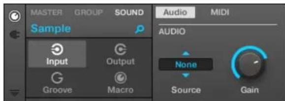 NATIVE INSTRUMENTS Maschine Jam - Envoyer des signaux audio externes vers les Sounds - 3