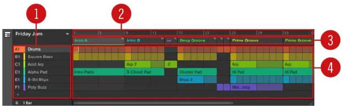 NATIVE INSTRUMENTS Maschine Jam - L'affichage Song - 1