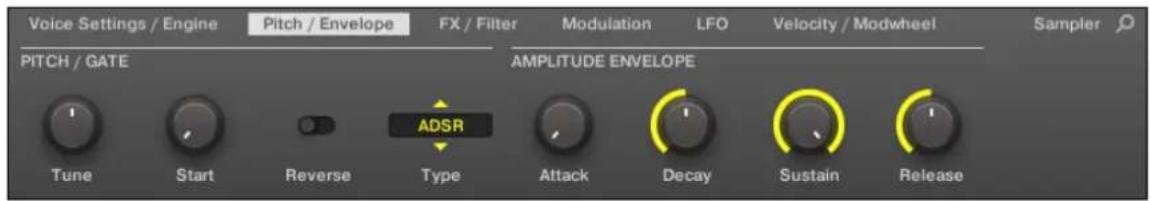 NATIVE INSTRUMENTS Maschine Jam - page 2 : Pitch / Envelope - 1